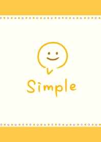 シンプルイエロー〈ふきだし〉