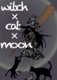 witch x cat x moon.