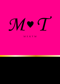 INITIAL -M&T- Pink