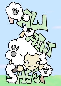 paw paint sheep