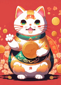 Lucky cat money