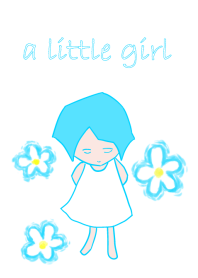 青い髪の少女