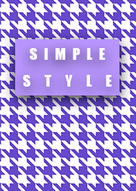 Simple purple hound's tooth check