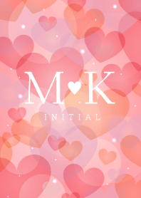 INITIAL -M&K- Love Heart