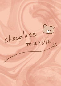 Chocolate bear marble