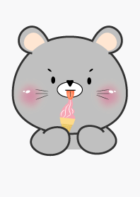 หนูเทา น่ารัก มินิมอล