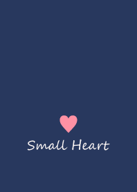 Small Heart *Navy+Pink 18*