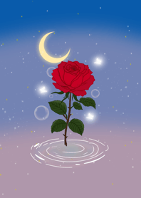 Rose Moon Wish (Red)