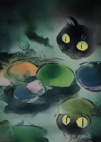 ความเงียบสงบของแมวและดอกบัว