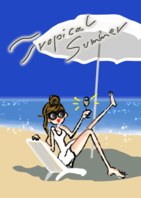 サングラス女子の夏休み♡