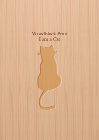 woodblock print Cat 5