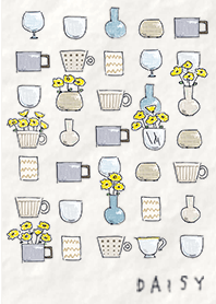 Daisy-flower vase