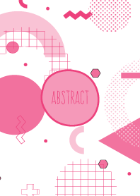 Abstract White Illusion Pink