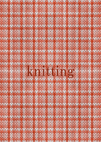 Checked knitting 3