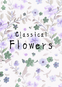 Beautiful classic flowers-Morandi purple
