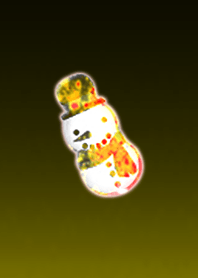 Quiet night snowman Yellow
