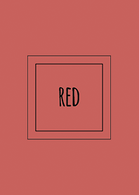 Beige & Red / Line Square