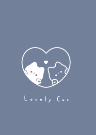 黑白貓 / gray blue white.