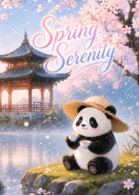 Panda and Cherry Blossoms V.2