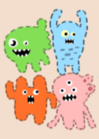 Many cute monsters