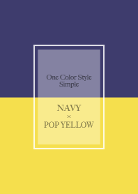 Navy Pop Yellow - One Color Style