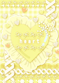 Decorative Heart -yellow