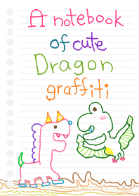 A notebook of cute Dragon graffiti!