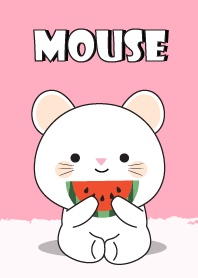 Simple Love White Mouse Theme Vr.2