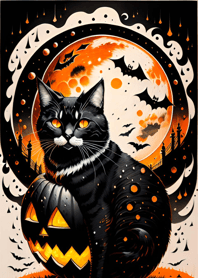 halloween cat eCC381
