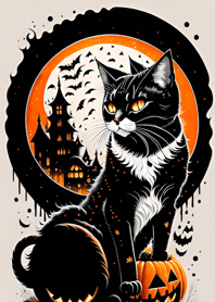 halloween cat Ea1c8d