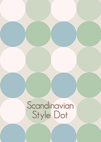 Scandinavian Style Dot green & brown