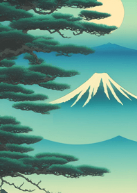 Lukisan Ukiyo-e Gunung APD6D