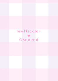 Multicolor Checked*pink & purple