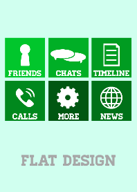 FLAT DESIGN Green Ver.