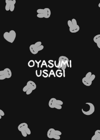 OYASUMI USAGI #Pattern  #black