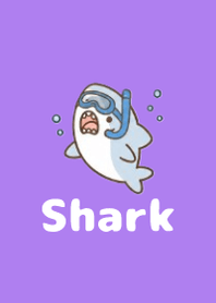Fluffy Shark Summer Purple 01