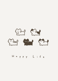 แมว | dark brown