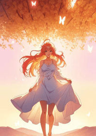 Comfortable good day, flower girl 8e28