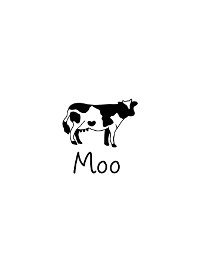 cow simple white