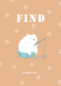 Little polar bear-FIND (pink)