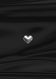 メタリック ハート ♥ ブラック 01
