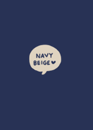 Do not get tired of theme.Navy beige