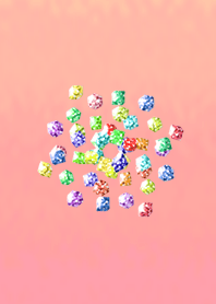 Lucky square candy orange