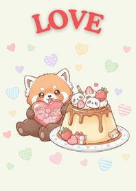 แพนด้าแดงกับพุดดิ้งแห่งรัก