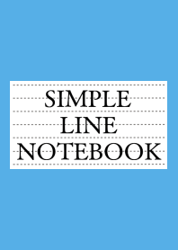 SIMPLE LINE NOTEBOOK-BLUE