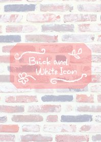 Brick and white icon