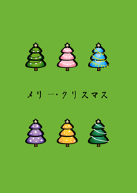 Simple Cute Christmas tree(fresh green)