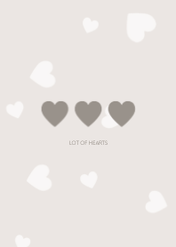 lot of hearts  #pink beige #Ver.A