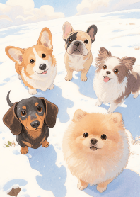 Love Lovely Small Dog Gang Theme