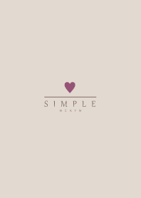 DUSKY-BEIGE SIMPLE HEART 21